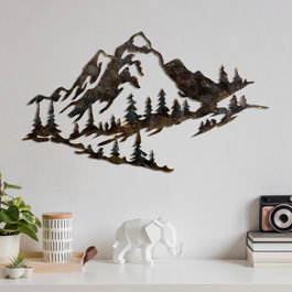 Wallity Mountain - 1 Escultura de Pared Multicolor